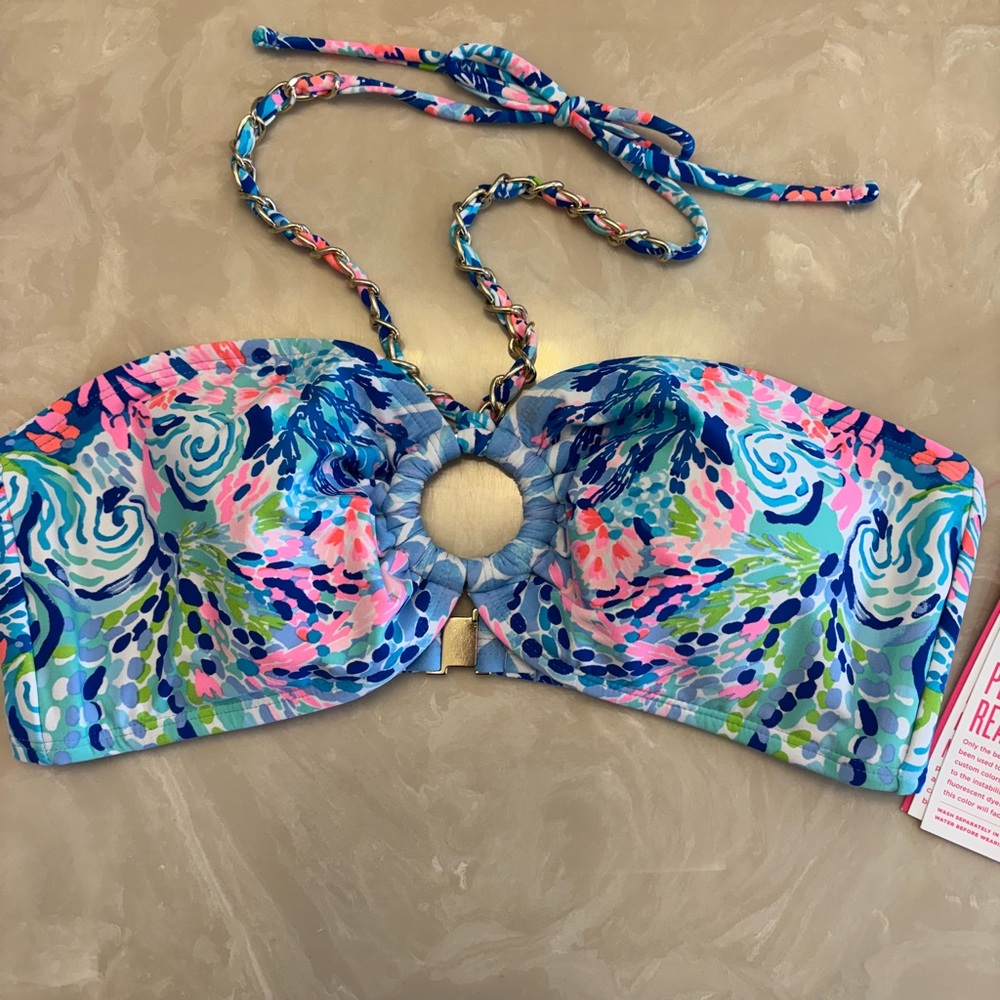 Lilly Pulitzer Bikini Set Multi Hidden Treasure size 10 - Picture 7 of 11